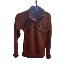 Patagonia Snap Fleece Pullover Burgundy Women's small